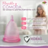 Copa Menstrual Angelcup Rosa Flexible Cómoda