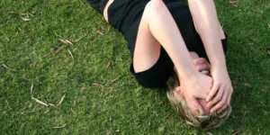 Mujer con depresión