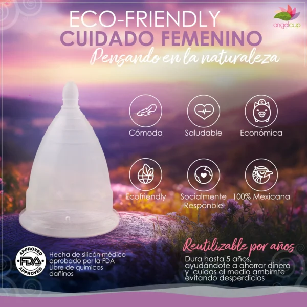 Copa Menstrual Ecológica Angelcup Transparente