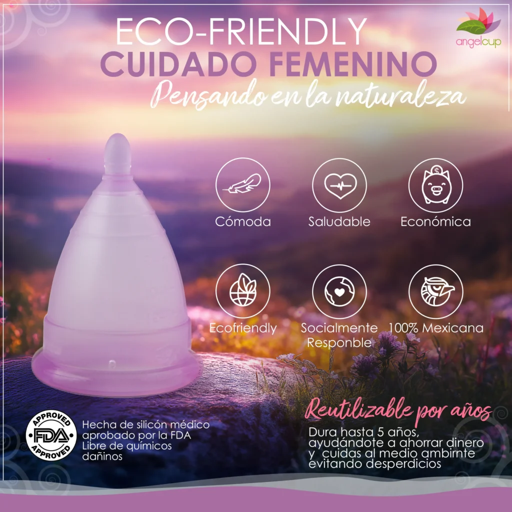 Copa Menstrual Ecológica Angelcup Lila