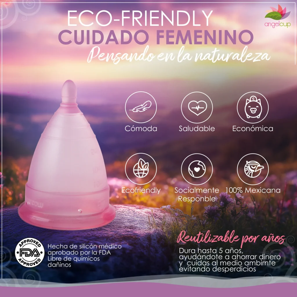 Copa Menstrual Ecológica Angelcup Rosa