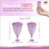 Tallas Copa Menstrual Angelcup Lila
