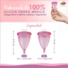 Tallas Copa Menstrual Angelcup Rosa