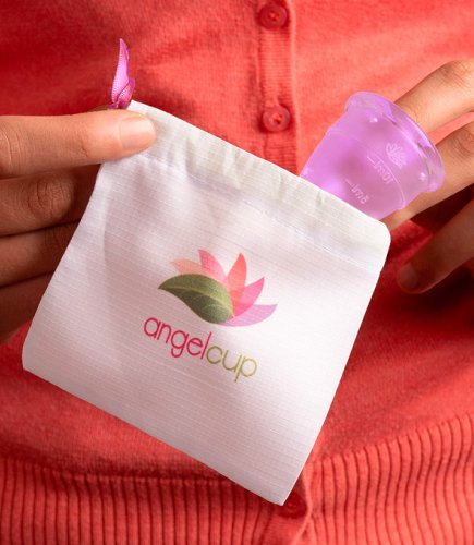 Copa Menstrual Angelcup Lila Bolsita PET