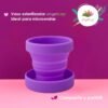 Copa menstrual vaso esterilizador