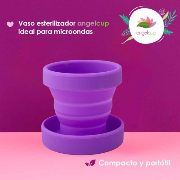 Copa menstrual vaso esterilizador