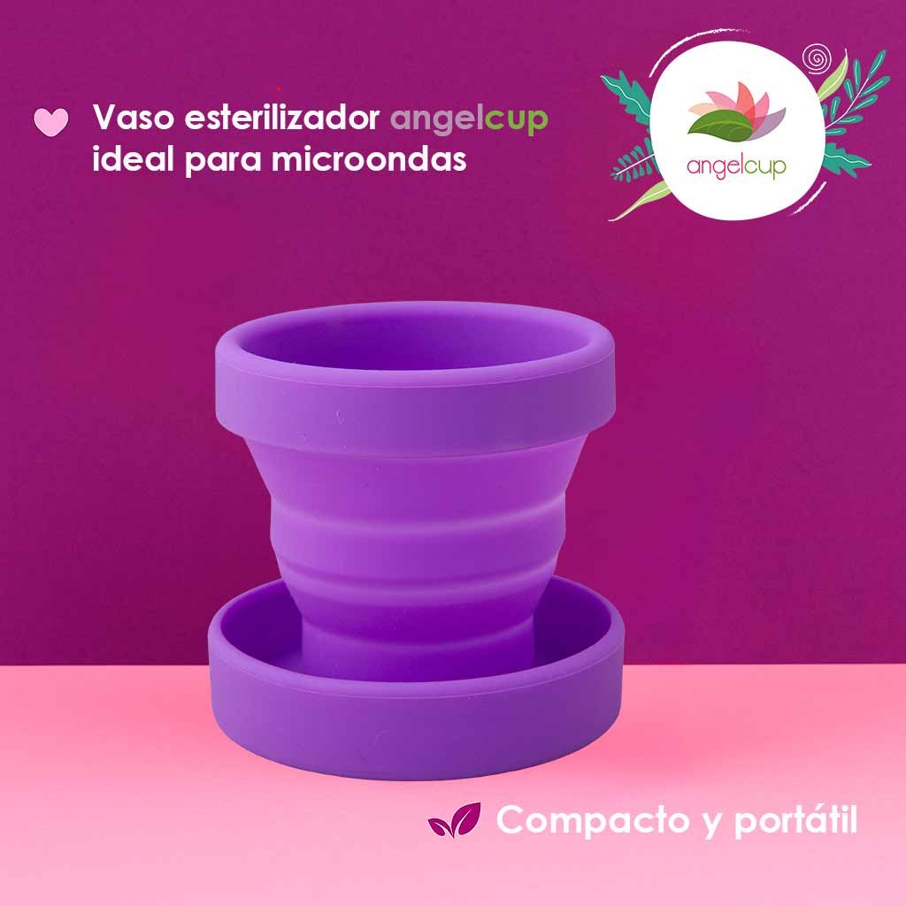 Copa menstrual vaso esterilizador