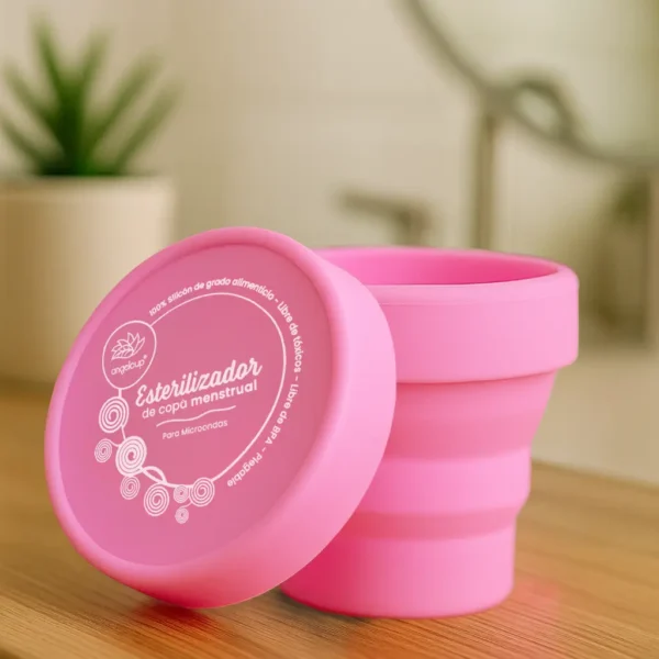 vaso esterilizador de copa menstrual