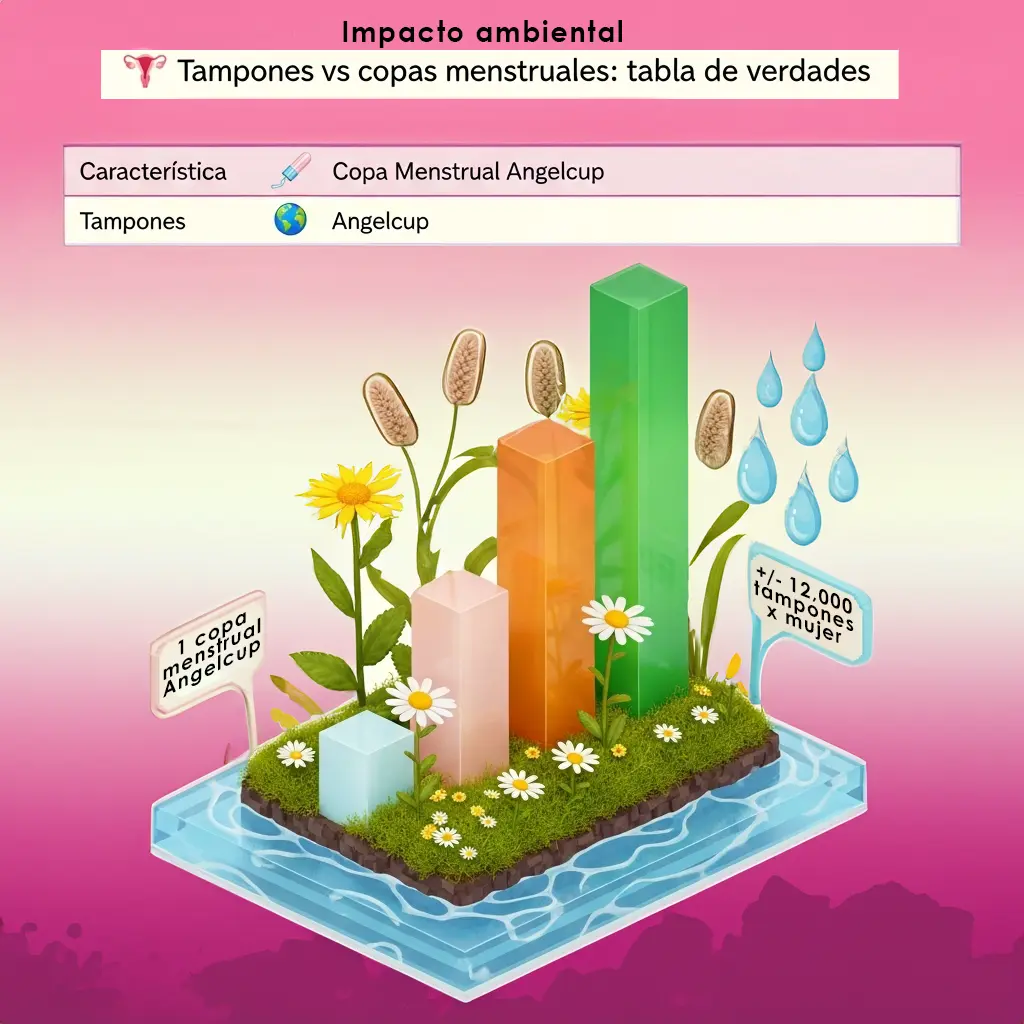 grafico 3d impacto ambiental copa menstrual vs tampones
