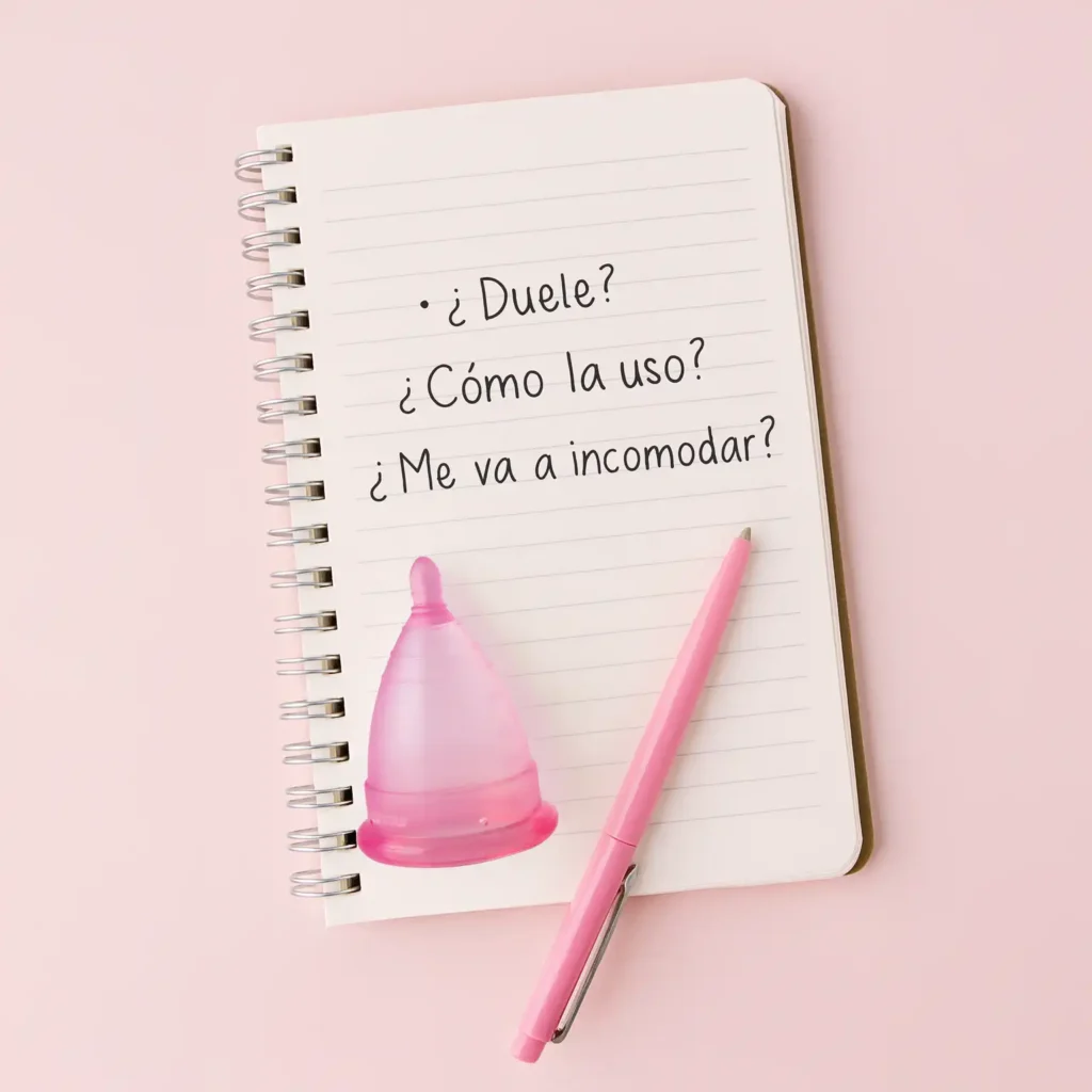 Mosaico de testimonios y experiencias reales de usuarias mexicanas con su copa menstrual Angelcup, escritos con amor.