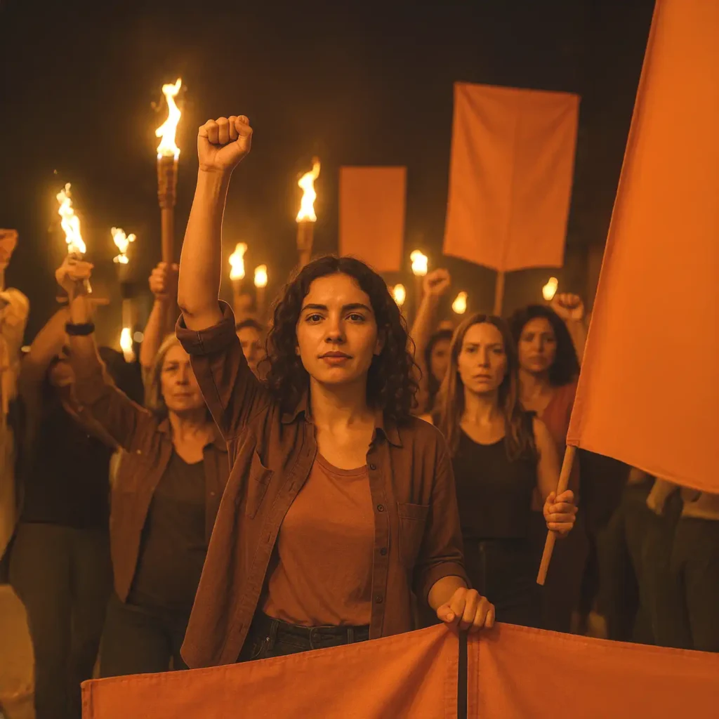 Mujer simbolizando la esperanza y la resiliencia en el Día contra la Violencia de la Mujer.