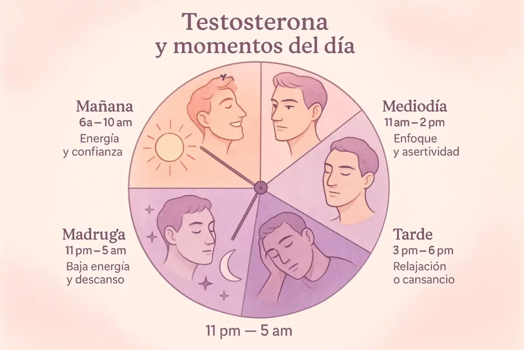 diagrama testosterona y momentos del día