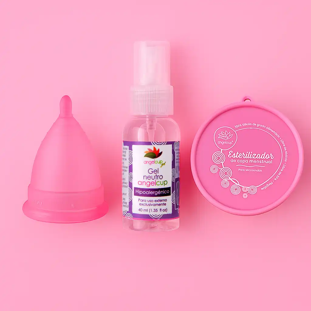 Copa menstrual y productos de cuidado