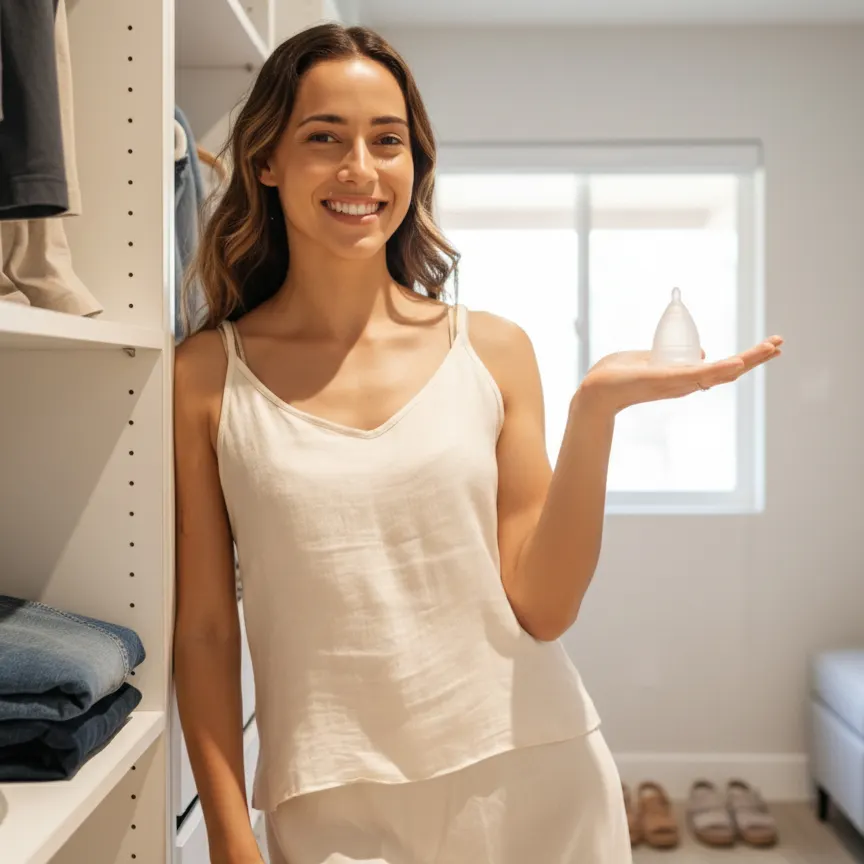 Angelica-en-vestidor-sonriendo-sosteniendo-copa-en-mano