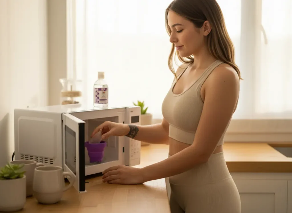 Limpiar y esterilizar copa menstrual