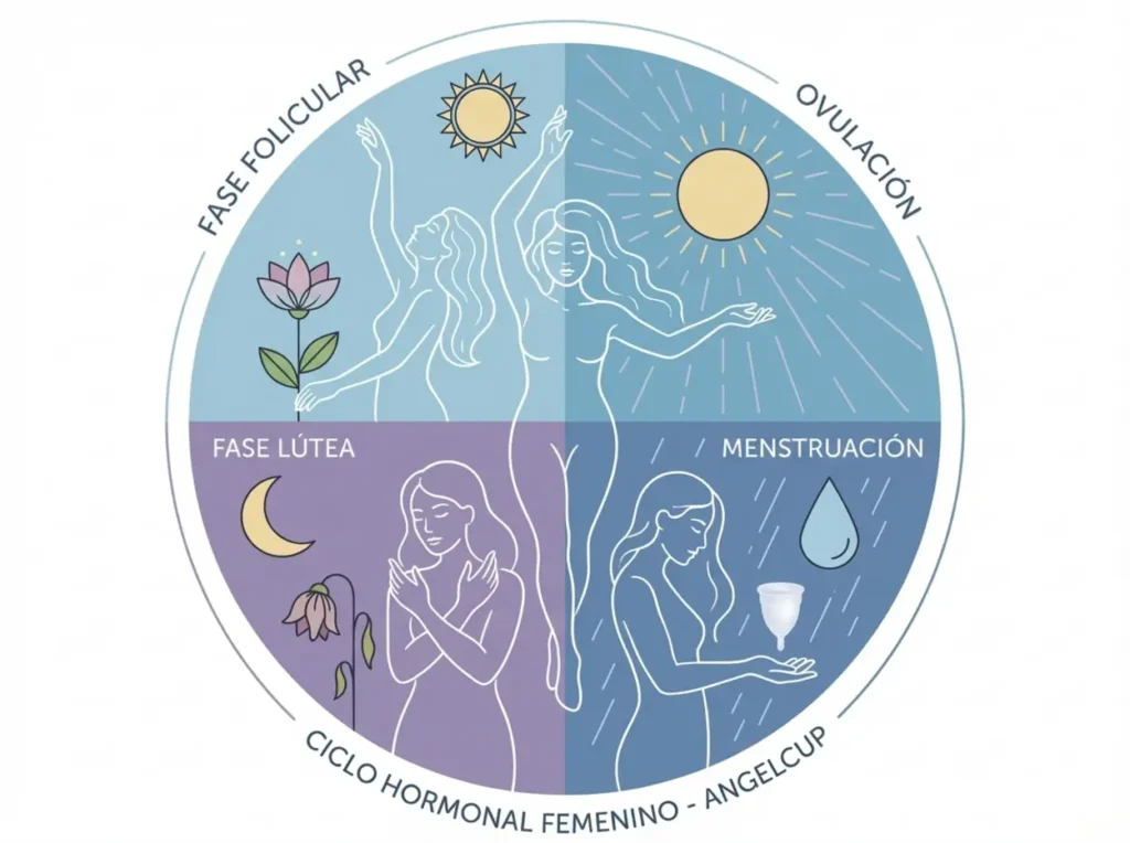 Ciclo hormonal femenino Angelcup