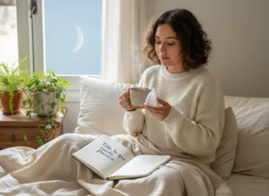 Mujer sosteniendo copa
