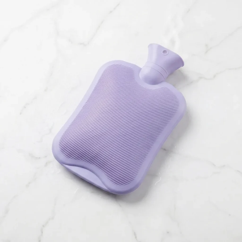 Bolsa de agua morado pastel Angelcup para dolor lumbar y muscular